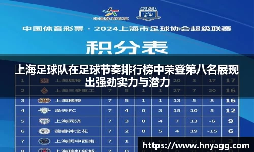 上海足球队在足球节奏排行榜中荣登第八名展现出强劲实力与潜力